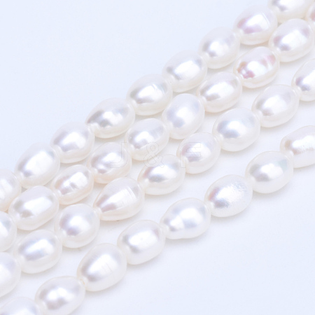 Grade AAA Natural Cultured Freshwater Pearl Beads Strands X-PEAR-R063-35A-1