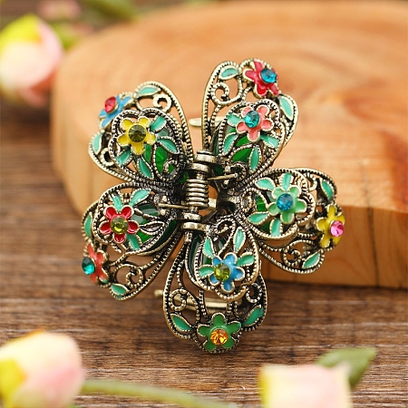 Alloy Enamel Claw Hair Clips PW-WG8C036-02-1