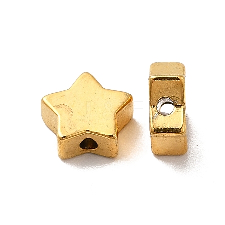 Rack Plating Brass Beads KK-P095-12MG-1