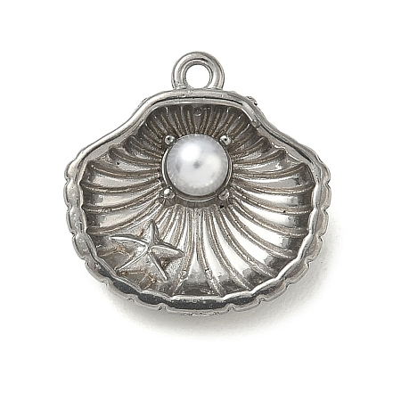 304 Stainless Steel Pendants STAS-F328-02B-P-1
