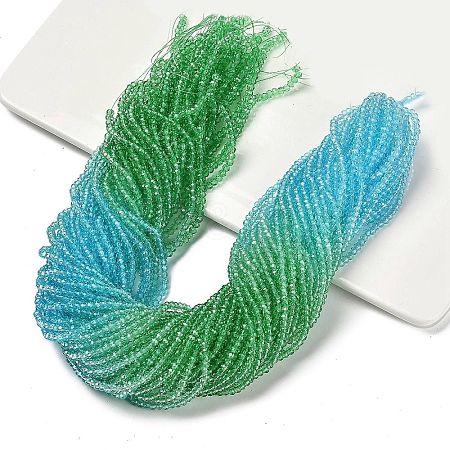 Transparent Painted Glass Beads Strands LS-DGLA-A034-T2mm-A17-1