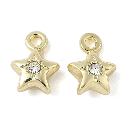 Alloy Rhinestone Pendants FIND-L025-05G-1