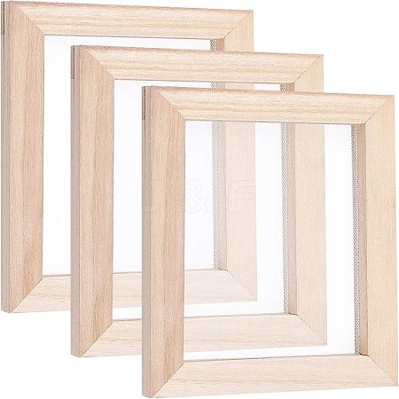 Wooden Paper Making LS-DIY-WH0171-49A-1