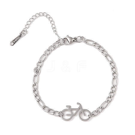 304 Stainless Steel Bracelets BJEW-Q340-01P-1