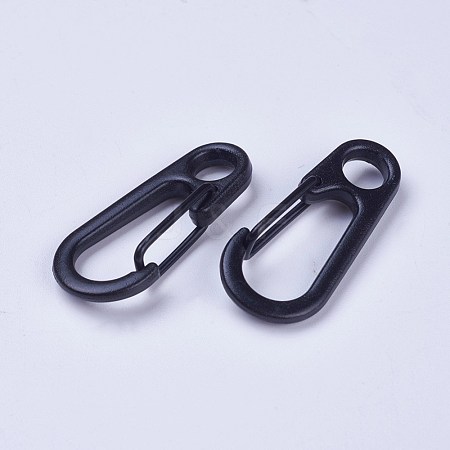 Alloy Snap Keychain Clasp Findings PALLOY-WH0065-31B-1