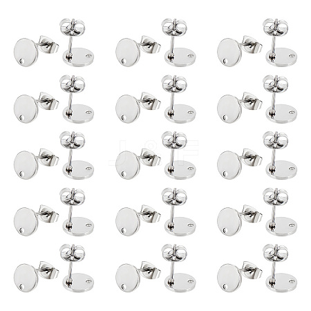 Unicraftale 304 Stainless Steel Stud Earring Findings STAS-UN0016-07P-1