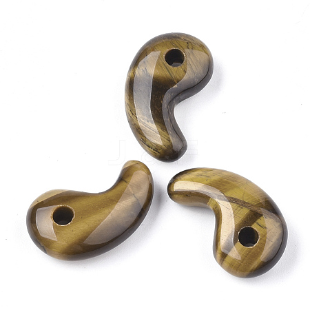 Natural Tiger Eye Pendants G-S294-07G-1