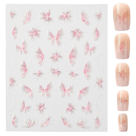 Butterfly Pattern PET Nail Art Stickers MRMJ-WH20017-011C-1