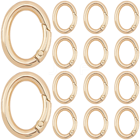 20Pcs Zinc Alloy Spring Gate Rings FIND-SP0004-30G-1
