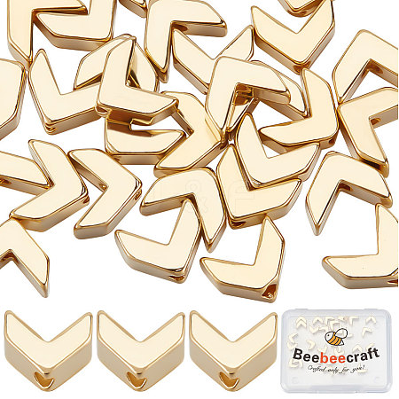 40Pcs Rack Plating Eco-friendly Brass Beads KK-BBC0007-68-1