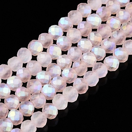 Transparent Glass Beads Strands LS-EGLA-A044-T3mm-MB22-1