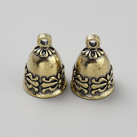 Brass Bell Pendants LS-FIND-WH0152-846-1