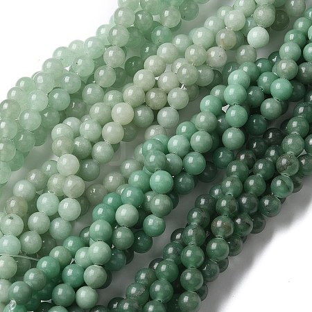 Natural Green Aventurine Beads Strands G-F591-16-1