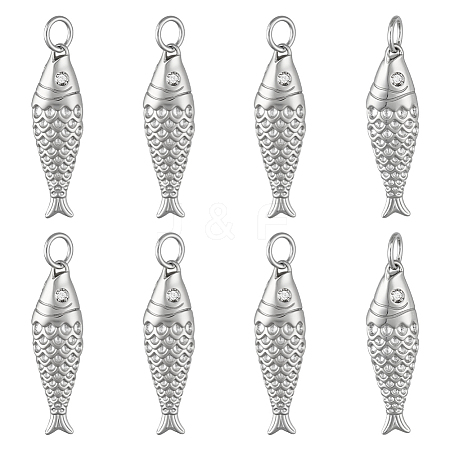 8Pcs Brass Pendants KK-BC0014-92P-1