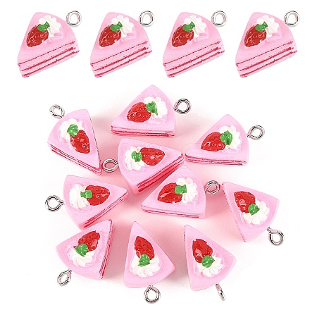 10Pcs Opaque Resin Pendants RESI-YW0004-49-1
