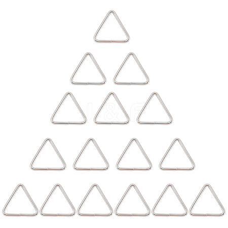 16Pcs Triangle Iron Linking Rings IFIN-CL0001-07P-1