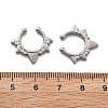 304 Stainless Steel Spike Clip on Nose Rings AJEW-A062-05P-03-5