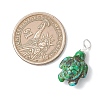 Dyed Synthetic Turquoise Pendants PALLOY-JF05144-01-2