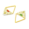 MIYUKI Glass Seed Beaded Pendants PALLOY-MZ01349-2