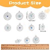 16Pcs 8 Style Eye Theme 304 Stainless Steel Rhinestone Pendants STAS-SZ0002-85P-2