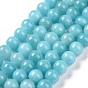 Natural Mashan Jade Round Beads Strands X-G-D263-6mm-XS28-3