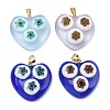 Handmade Lampwork Pendants LAMP-D006-04G-1