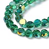 Transparent Electroplate Glass Beads Strands GLAA-Q099-D01-03-3