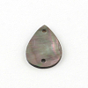 Teardrop Black Lip Shell Links connectors SHEL-R009-41-2