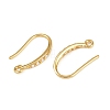 Brass Earring Hooks KK-B137-15G-01-2