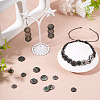 60Pcs 3 Styles Natural Black Lip Shell Buttons BUTT-TA0001-25-8
