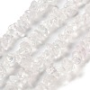 Transparent Crackle Glass Beads Strands GLAA-U004-01J-1