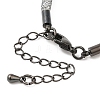 Brass Mesh Chain Bracelets for Women DIY-B066-02G-03-3