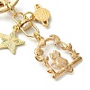 Star & Cat & Planet Alloy Enamel with ABS Plastic Pearl Keychain KEYC-JKC01097-4