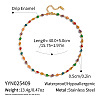 Conch 304 Stainless Steel Enamel Link Chain Necklace for Women AZ3410-4-1