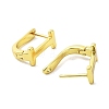 Brass Letter Stud Earrings for Women EJEW-A038-01I-G-2