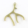 Deer Antler Zinc Alloy Big Pendants X-PALLOY-R065-075-FF-1