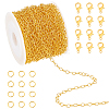 DIY Brass Cable Chains Bracelets Necklaces Making Kits DIY-UN0006-22C-1