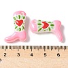 Painted Glass Beads Enamel Beads X1-BLOW-D300-01D-3