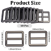 10Pcs Alloy Rectangle Buckles FIND-CY0001-97B-2