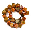 Dyed Natural Agate Beads Strands G-U029-D01-3