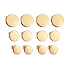 24Pcs 3 Size PVD Vacuum Plating 304 Stainless Steel Stud Earring Findings STAS-ZZ0001-06G-1