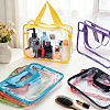 7Pcs 7 Colors PVC Zipper Storage Bags with Handle ABAG-PH0002-05-4