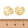 Rack Plating Brass Flower Bead Caps KK-K381-02G-01-3