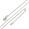Brass Box Chain Necklaces for Women NJEW-D302-41P-4
