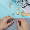 6Pcs Glass Rhinestone Shank Buttons BUTT-FG0001-52G-3