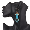 Angel Handmade Glass Seed Beads Dangle Earrings EJEW-MZ00538-01-3