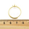 Flat Round Brass Adjustable Ring Settings LS-KK-G527-01B-G-3