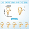 100Pcs 304 Stainless Steel Lobster Claw Clasps STAS-BBC0009-39C-G-2