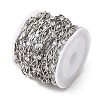Handmade Brass Pave Clear Cubic Zirconia Horse Eye Link Chains CHC-G027-03P-2