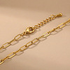 304 Stainless Steel Paperclip Chain Necklaces BZ2870-3